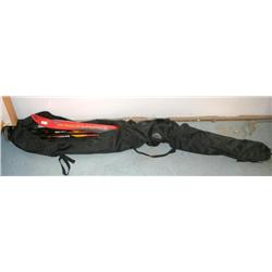 SNOW SKIS W/ POLE & CARRYING BAG