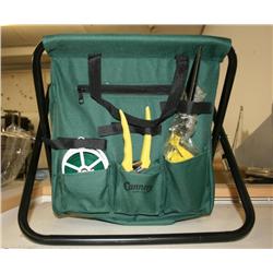 GARDNING  STOOL STOOL W/ TOOLS