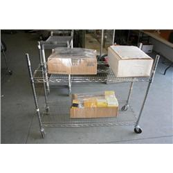 RACK LOT OF MISC CATERPILLAR PARTS