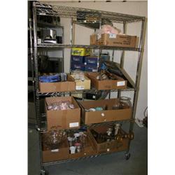 RACK LOT OF MISC ITEMS