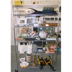 RACK LOT OF MISC HOME APPLAINCES