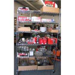 RACK LOT OF MISC. COCA-COLA   ITEMS