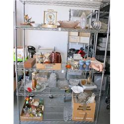 RACK LOT OF MISC ITEMS