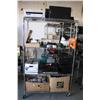 Image 1 : RACK LOT OF MISC ELECTRONICS & MOVIES