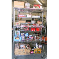 RACK LOT OF MISC. COCA-COLA  /M&M PRODUCTS