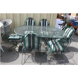 PATIO TABLE W/6 CHAIRS