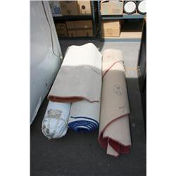 4 MISC. ROLLS OF CARPET