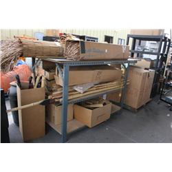 RACK LOT OF BAMBU ITEMS