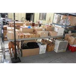 TABLE LOT OF MISC ITEMS