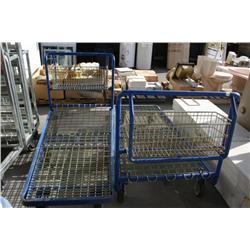 2 LARGE FLAT BED KARTS