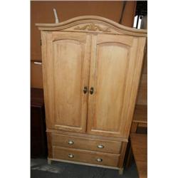 WOOD FINISHED ARMOIRE