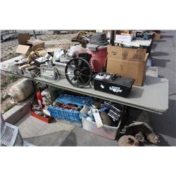 Table lot of miscellaneous items
