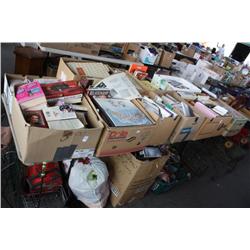 Table lot of miscellaneous household items