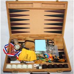 Backgammon Case of Collectibles