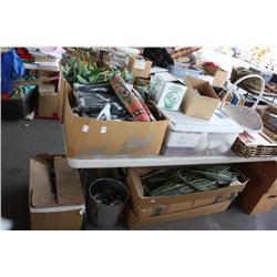 Table lot of miscellaneous merchandisable items