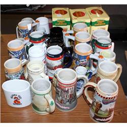 Large Lot of Beer Steins