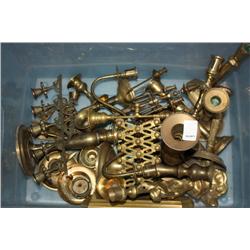 Huge Box Lot of Collectible Brass
