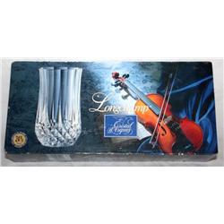 Longchamp French Crystal Glasses  in Box