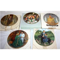 Lot of 5 Collectible Gone with the Wind Plates