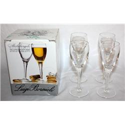 Luigi Bormioli Italian Blown Crystal Wine Glasses