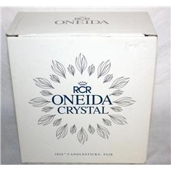 Oneida Crystal Candle Holders