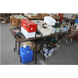 table lot of misc tools/items