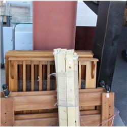Set of 2 Small Wooden bed frames & Small Shelf