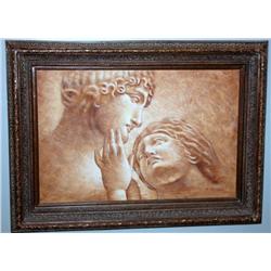 Framed oil on Canvas