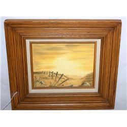 Framed, signed original oil by David Bunch