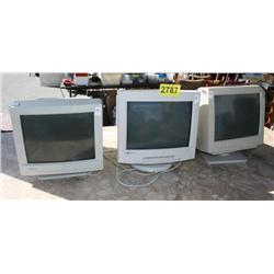 Lot of 3 computer monitors