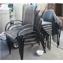 Set of 2 Lots of Metal Chairs