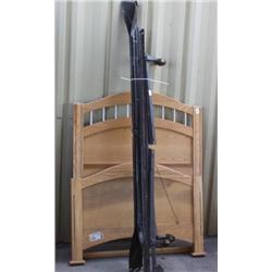 Wooden headboard & Footboard w/frame