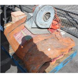 Deflated Hot Air Balloon with Inflater