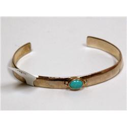Sterling Silver Bracelet With Turquoise Stone
