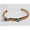 Image 1 : Sterling Silver Bracelet With Turquoise Stone