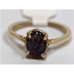 Sterling Silver & Opal Ring