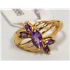 Image 1 : 10K Gold Ring With  Amethyst