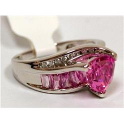 10K Gold Ring With  Sapphires