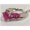 Image 2 : 10K Gold Ring With  Sapphires