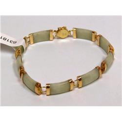 AAA Green Apple Jade Hand Made Bracelet