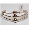 Image 1 : Sterling Bracelet With Center Beads