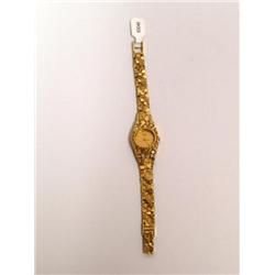 Seiko watch With 14K Gold Nugget Band