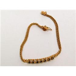 AAA Cashmere Sapphire Rope Chain Bracelet