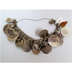 1950's-60's Sterling Charm Bracelet 113g