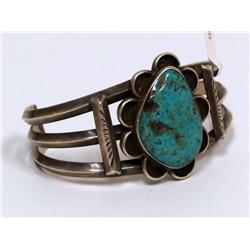 Navajo Sterling & Turquoise Bracelet