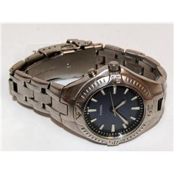 Mens Fossil Watch With Blue Face