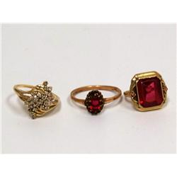 Diamonds Cocktail Ring & Chatham Ruby Rings