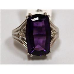20.00Ctw AAA Amethyst & Diamonds Special Cut Ladie