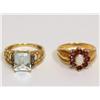 Image 1 : AAA Blue Topaz & Australian opal Ladies Ring