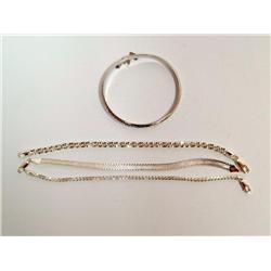 4 Sterling Bracelets